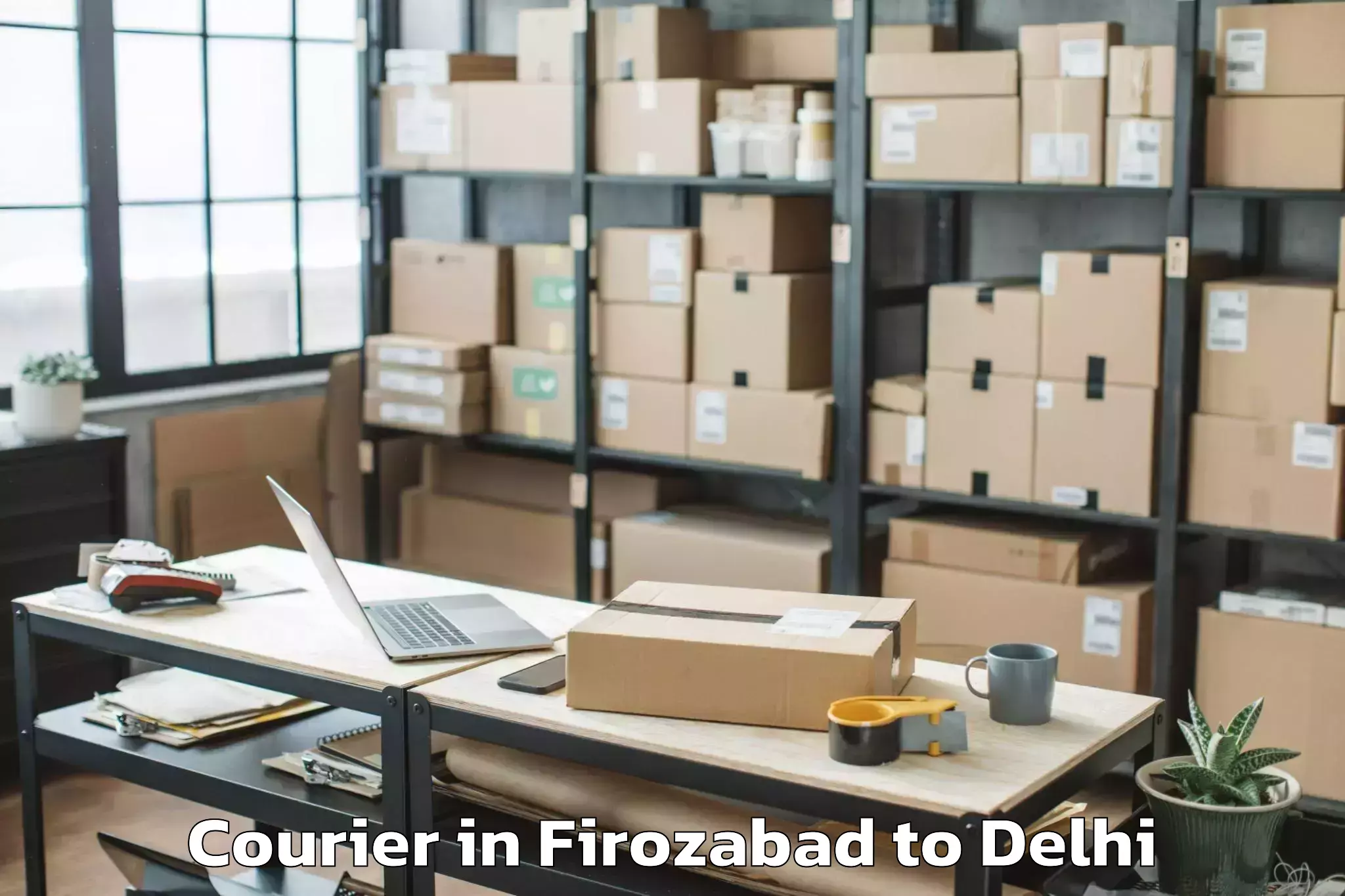 Expert Firozabad to East Delhi Mall Courier